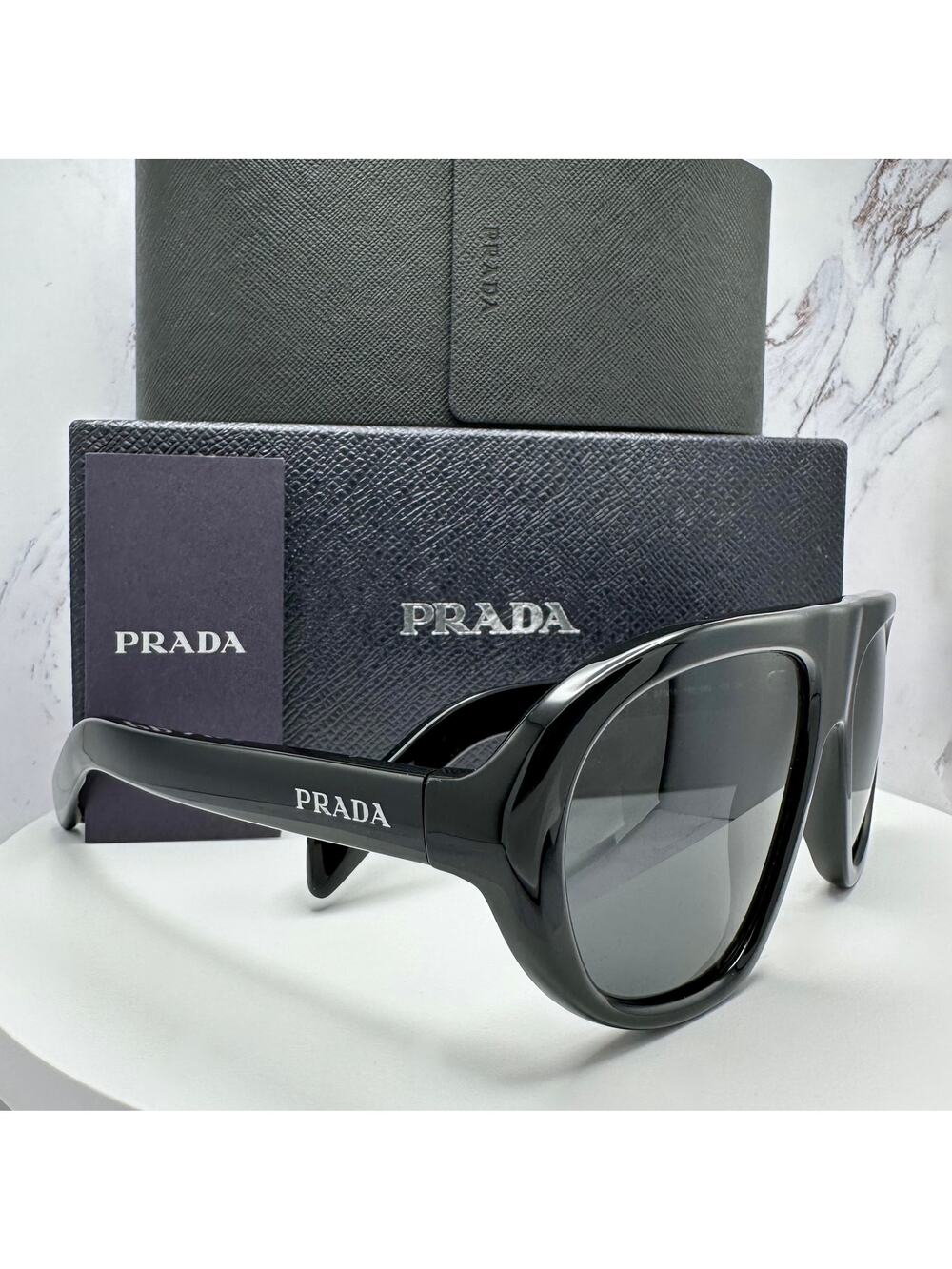 New PRADA Sunglasses Aviator Shield Mask